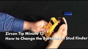 Black And Decker Stud Finder Battery Replacement Zircon Tip Minute 12 How To Change The Batteries In Your Zircon Stud Finder Youtube