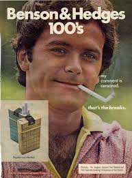 Vintage 1977 Benson & Hedges 100's Cigarettes Print Ad