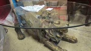 Stunning 18th century style side table lion head carved wood legs marble top. Large Indoor Casting Bronze Lion Coffee Table Decor For Sale Aongking