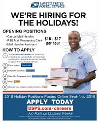 Postal Service Hiring For The Holidays Michigan Newsroom About Usps Com
