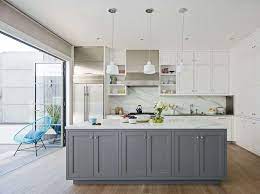 Noe Valley House 090415 07 Gray And White Kitchen White Kitchen Design Grey Kitchen Island