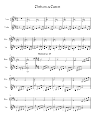 Christmas Canon By Trans Siberian Orchestra String Method Sheet Music For Piano Violin Solo Musescore Com