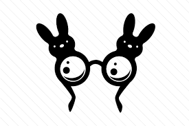 Free rabbit ear icons in wide variety of styles like line, solid, flat, colored outline, hand drawn and many more such styles. Easter Bunny Glasses Svg Cut File By Creative Fabrica Crafts Creative Fabrica