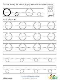 This pages of alphabet tracing will help children to practice letter recognition. Letter O Tracing Worksheet All Kids Network