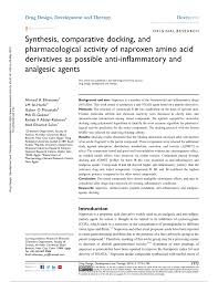 Pdf Synthesis Comparative Docking And Pharmacological