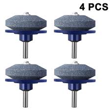 Did great job on lawn mower blade. 4pcs Lawn Mower Blade Sharpener Universal For Any Power Drill Hand Drill Mower Blade Sharpener For Lawn Mower And Mower Blades Walmart Com Walmart Com