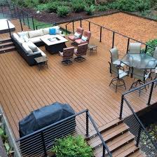 Even the first thing you see when viewed from a distance is the deck railing. China Outside Deck Railing Stainless Steel Rope Wire Railing With Square Baluster China Outside Deck Railing Wire Railing