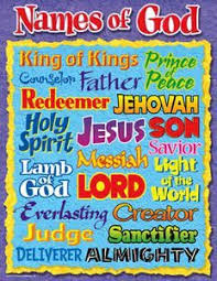 Names Of God Learning Chart Names Of God Names Of Jesus Bible School
