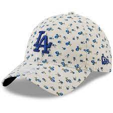 Women S New Era Cream Los Angeles Dodgers Floral 9twenty Adjustable Hat