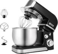 300W Tilt-Head Electric Stand Mixer, 3-in-1 Function, 6 Speeds, 3.2QT  Stainless Steel Bowl