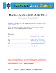 Pdf The Basic Jazz Guitar Chord Book Wahyu Atmaja