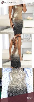 Venus Gold Black Ombre Sequin Dress This Dress Would Be Perfect For Any Formal Event Or It S Never Too Early To Start Thin Venus Dresses Sequin Dress Dresses