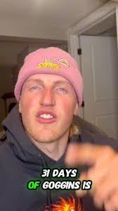 Internet, I present to you the 31 Days of Goggins for the month of  December. IT WON’T BE COMFORTABLE, IT WON’T BE EASY, AND IT SURE AS HELL  WILL TEST US. I’m not one to back away from a challenge and ...