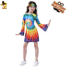 I'd have to order everything off line, and they'd probably never have my size and a pair of. Girl S Rainbow Hippie Dress Costumes Fancy Dress Carnival Halloween Kids Flower Hippies Clothes Dress Girls Costumes Aliexpress