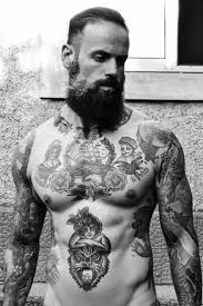 Inspired ink tattoo on instagram: Pinterest Tattoos Manner Brusttattoos Fur Manner Bart Tattoo