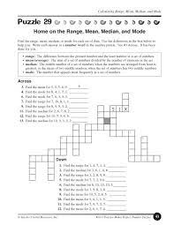 Education World Home On The Range Mean Median And Mode Mean Median And Mode 7th Grade Math Free Printable Math Worksheets