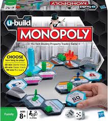 A partir de 8 años (hasbro c1009105) : Monopoly U Build Juego De Mesa Juguetesland