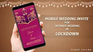 Mobile Wedding Invite For Intimate Weddings In Lockdown Video Tailor W Wedding Invitation Video Mobile Wedding Fun Wedding Invitations