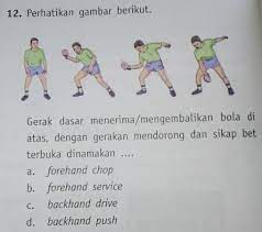 Adalah teknik memukul bola dengan mendorong dan sikap betterbuka. Gerak Dasar Menerima Mengembalikan Bola Di Atas Dengan Gerakan Mendorong Dan Sikap Bet Terbuka Brainly Co Id