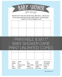 I like to print out a couple extras for the mama to share with family and friends who couldn't make it! Baby Shower Gift Bingo Instructions And Printable Game