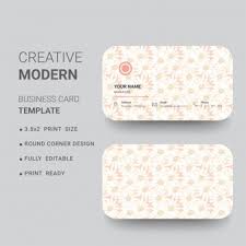 Traditional business cards have sharp corners which is less attractive these days. Free Vector Rounded Corner Business Card With A Modern Design