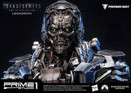He is a bounty hunter. Transformers Lockdown Bust