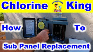 Maybe you would like to learn more about one of these? How To Replace An Electrical Swimming Pool Sub Panel With Chlorine King Youtube