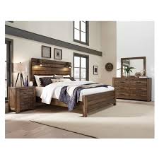 Use the led lights on the bed s headboard for extra lighting and the drawers in the dresser for your clothes. Dakota 4 Piece King Bedroom Set El Dorado Furniture