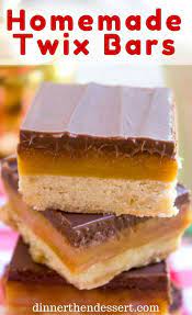 Homemade Twix Bars Dinner Then Dessert