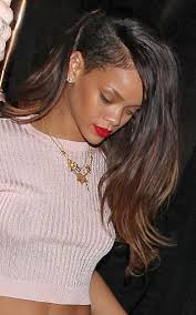 Get this short brown hairstyle with side burns and mesmerize the crowd with your song. Rihanna Side Shave Shaved Side Hairstyles Hair Styles Shaved Side Haircut