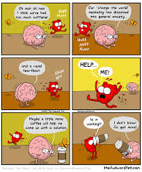 Heart And Brain Awkward Yeti Heart And Brain Comic Heart Vs Brain