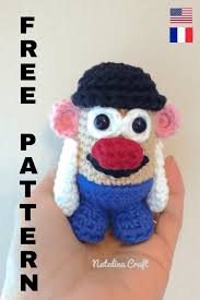 Crochet Mr Potato Head Keychain Free Crochet Pattern Free Crochet Pattern Free Crochet Crochet Applique Patterns Free