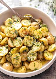 Garlic Browned Butter Baby Potatoes Potato Recipes Side Dishes Gold Potato Recipes Easy Potato Recipes