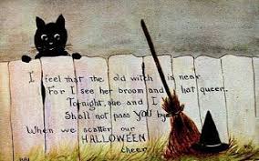 I Feel That The Old Witch Is Near A Halloween Limerick Halloween Poems Halloween Wishes Vintage Halloween