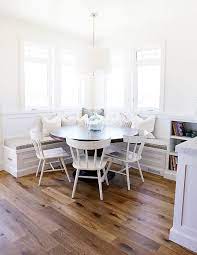 Round Dining Room Table With Bench Seating Round Dining Room Round Dining Room Table Dining Nook