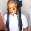To achieve this look, you'll need to part your hair, then braid separating the extensions prior to braiding will help you to quickly pick up the hair with one hand instead of having to stop and separate the hair. 1