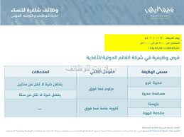 شركة الغانم الدولية وظائف نسائية في الرياض