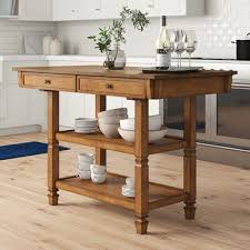 Island kitchen tables with chairs. Birch Lane Oak Park Kitchen Island Small Kitchen Tables Solid Wood Kitchens Ikea Kitchen Island