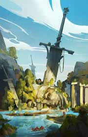 Artstation Painting With Selection The Great Sword Hue Teo Disney Concept Art Fantasy Concept Art Fantasy Landscape