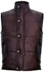 Doudoune chauffante sans manches neuve avec batterie neuve, jamais utilisée car trop petite cest un xl correspondant à un m idéal pour un. Hommes Marron Cuir Doudoune Gilet Sans Manches Manche Veste Matelassee Ebay
