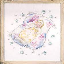 Free baby cross stitch patterns from adelaide.make something special just for baby! Rosebud Lullaby Cross Stitch Pattern Cross Stitch Patterns