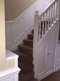 Beaded Stair Wall Panelling By Wall Panelling Experts Stair Wall Wall Paneling Stairs