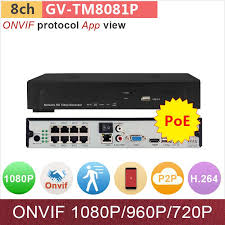 8 Channel Nvr 8ch Dvr Poe For 1080p 960p 720p Hd Onvif Ip Camera 1xsata Motion Detection App Mini Cctv System G Video Surveillance Ip Camera Cool Things To Buy