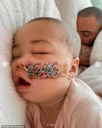 Ashley cain posts new update on his daughter azaylia's health condition. Ashley Cain S Daughter Azaylia Is Struggling To Open Her Eyes Amid Leukaemia Battle Daily Mail Online