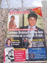 Esta semana se cumple un año de la muerte de álex lequio, tal y como nos recuerda la revista 'más' en su portada. Revista Pronto Alusion A Fran Rivera En Porta Comprar Revista Pronto En Todocoleccion 28159746