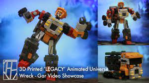 Transformers 'Legacy' Animated Universe Wreck- Gar | 3D Printed Showcase -  YouTube