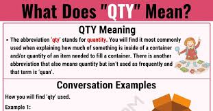 Qty Meaning What Does Qty Mean And Stand For 7 E S L Book Proposal Meant To Be English Writing