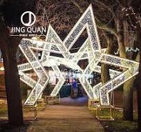 Star Arch Motif Lights Moon Tunnel LED Lamps Christmas Santa Decorations  Winter Festival Holiday Lighting