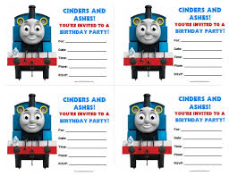 Thomas Tank Engine Birthday Invitations Free Printable