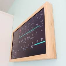24 Digital Wall Display Smart Screen Wifi Calendar Rasperry Pi Smart Hub Smart Home In 2020 Wall Display Digital Wall Digital Picture Frame